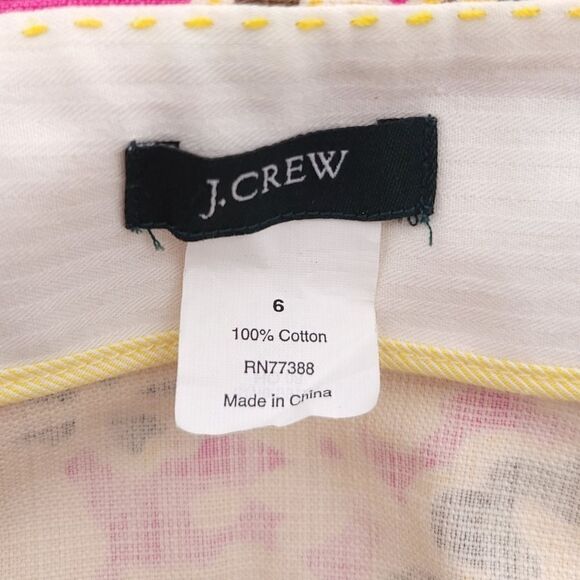 J.Crew Women's Size 6 Floral Multicolor Cotton Shirt - Picture 6 of 8